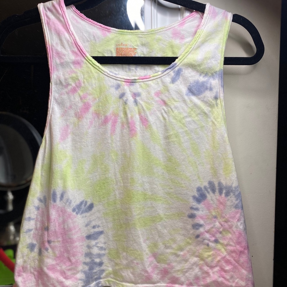 Tie dye crop tank